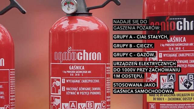 UŻYCIE GAŚNIC PROSZKOWYCH