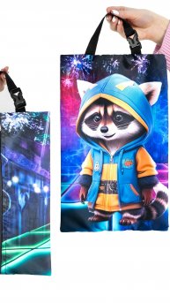 Сумка - чехол для обуви без шнурков. Рисунок уникален.