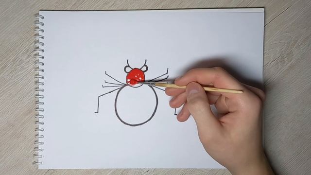 How to draw spider for kids/Bolalar uchun òrgimchak rasm chizish/Рисование паук для детей