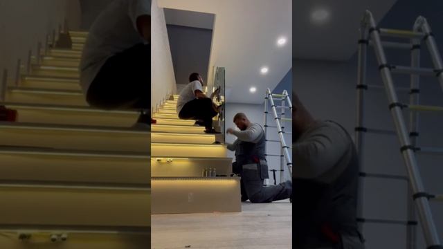 Установили стильное ограждение из закаленного стекла всего за 2 дня!👌🏻