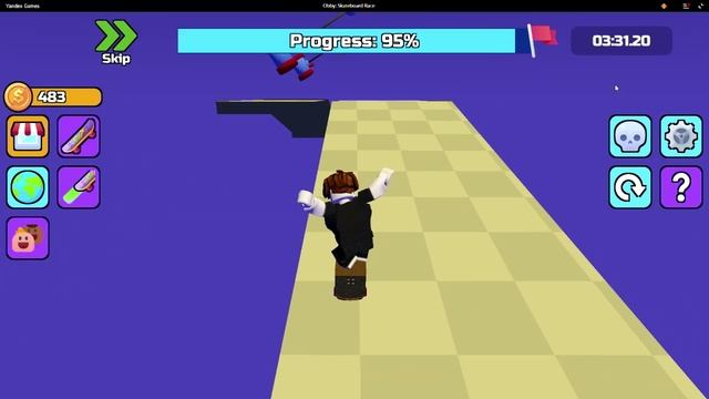 obby skateboard race gameplay