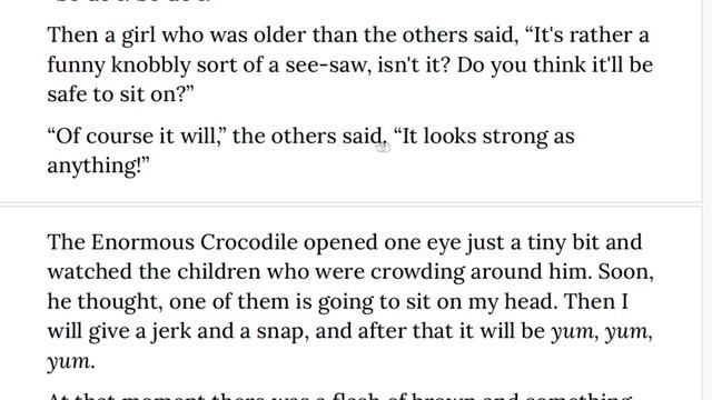 The Enormous Crocodile Chapter 4