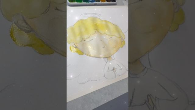 Рисую Ангела.