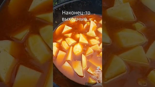 Жаркое по деревенски на огне