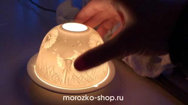Подсвечник для чайной свечи АНГЕЛОЧКИ-МЕЧТАТЕЛИ, фарфор, 8х12 см, 39828