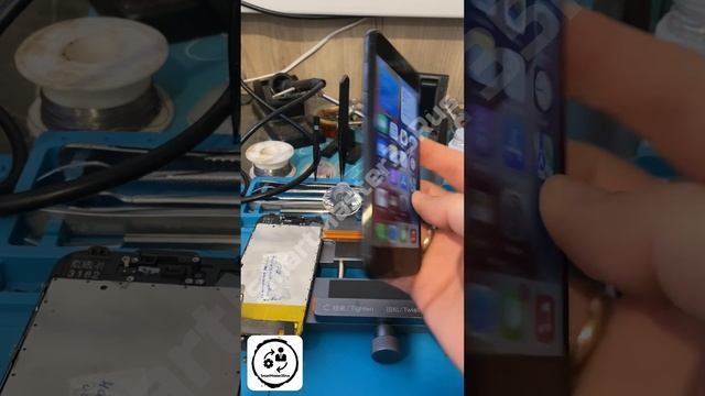 Замена дисплейного модуля после эпического падения на iPhone 7 128GB Black
