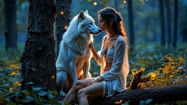4K, Jennys Ai Art - Girl and Wolf (Music Video)