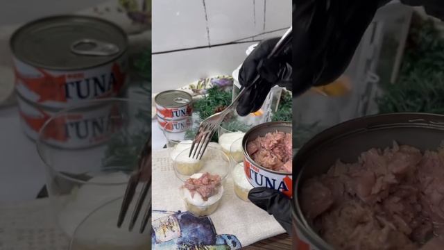 🐟 Салат с тунцом и яблоками
#салаты