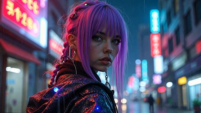 4K, Jennys Ai Art - Cyberpunk Revolution   AI Music Video   AI Sci-Fi Short Video