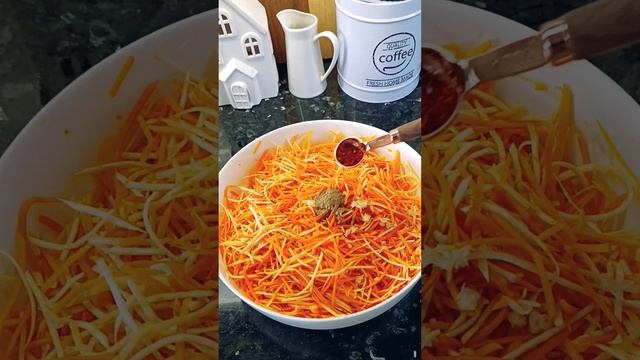Овощное ассорти по корейски#рецепты #салат#ужин