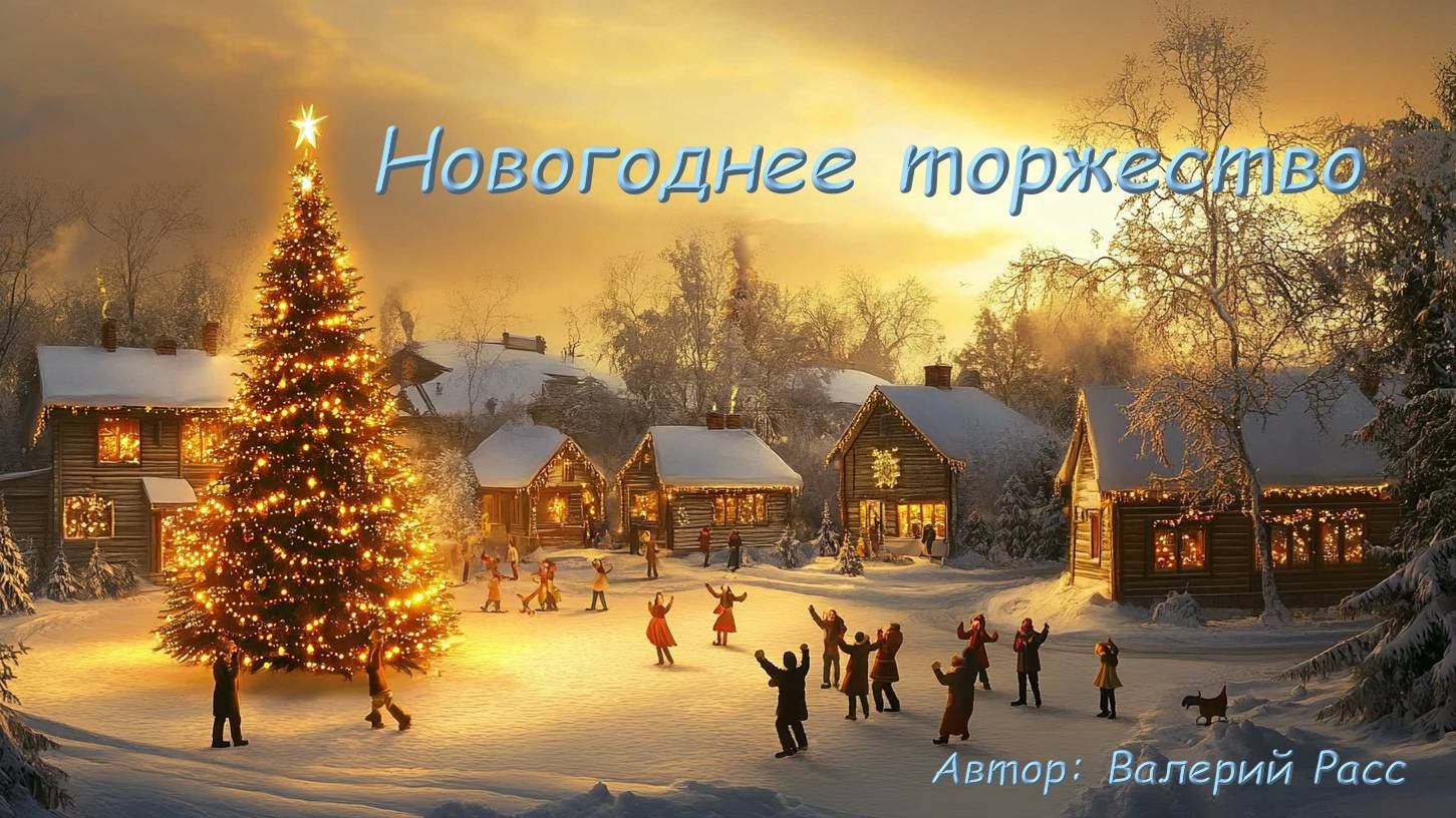 А вот и новая новогодняя песня "Новогоднее торжество"