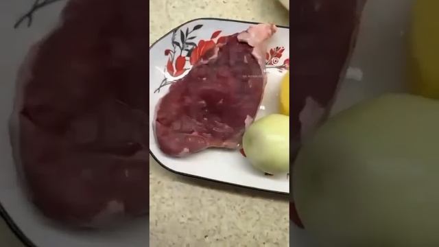 Заливной пирог с мясом и картошкой