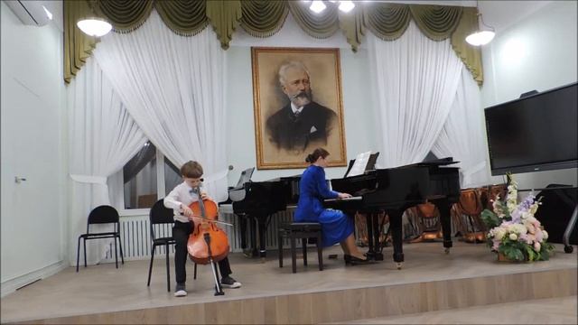 Чайковский Колыбельная    исп. Калёнов Владимир  8 лет , виолончель, ноябрь 2023 г.