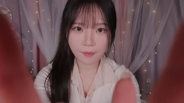 [ASMR]nara. Ролевая игра, уход за лицом, шёпот, движения рук, кисточка, кремушек.