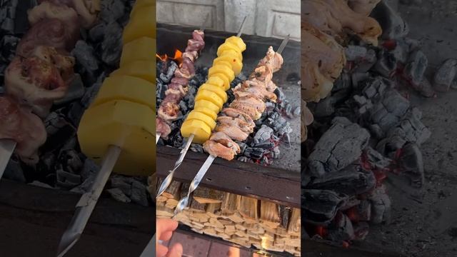 Утиные сердечки на мангале