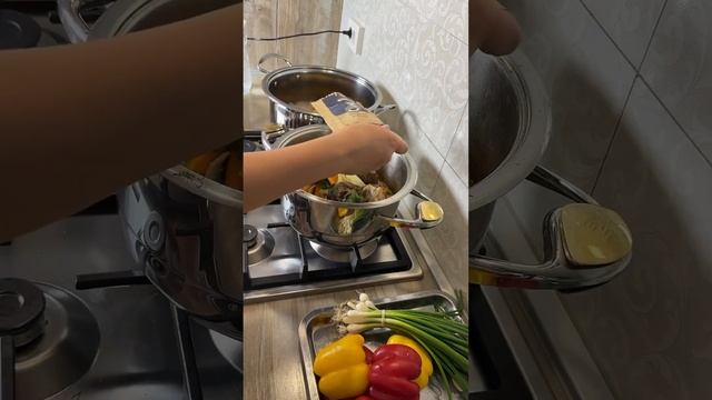 Жаркое с овощами #cooking #food #recipe #еда #жаркое #картошкасмясом