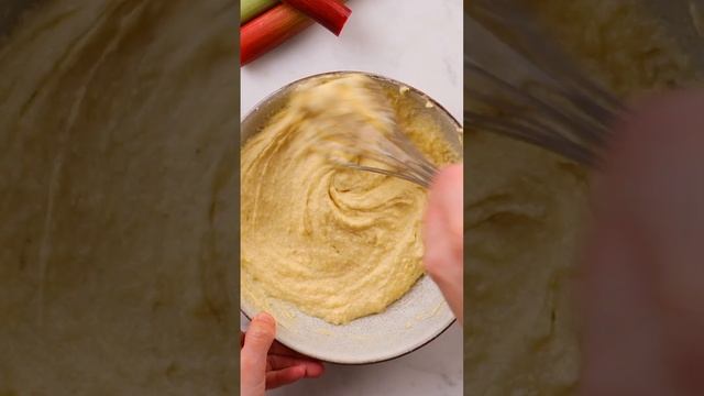 Recette de la Tarte amandine rhubarbe
