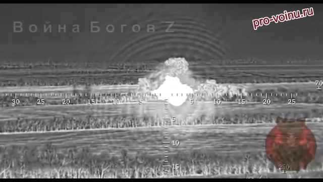 Артиллеристы 70 мотострелкового полка на несли удар по позициям ВСУ в районе нп.Мирное Запорожской о