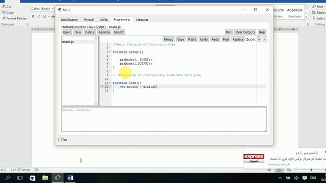 Connecting alarm with motion detector using MCU in Internet of Things (IoT) using Packet Tracer