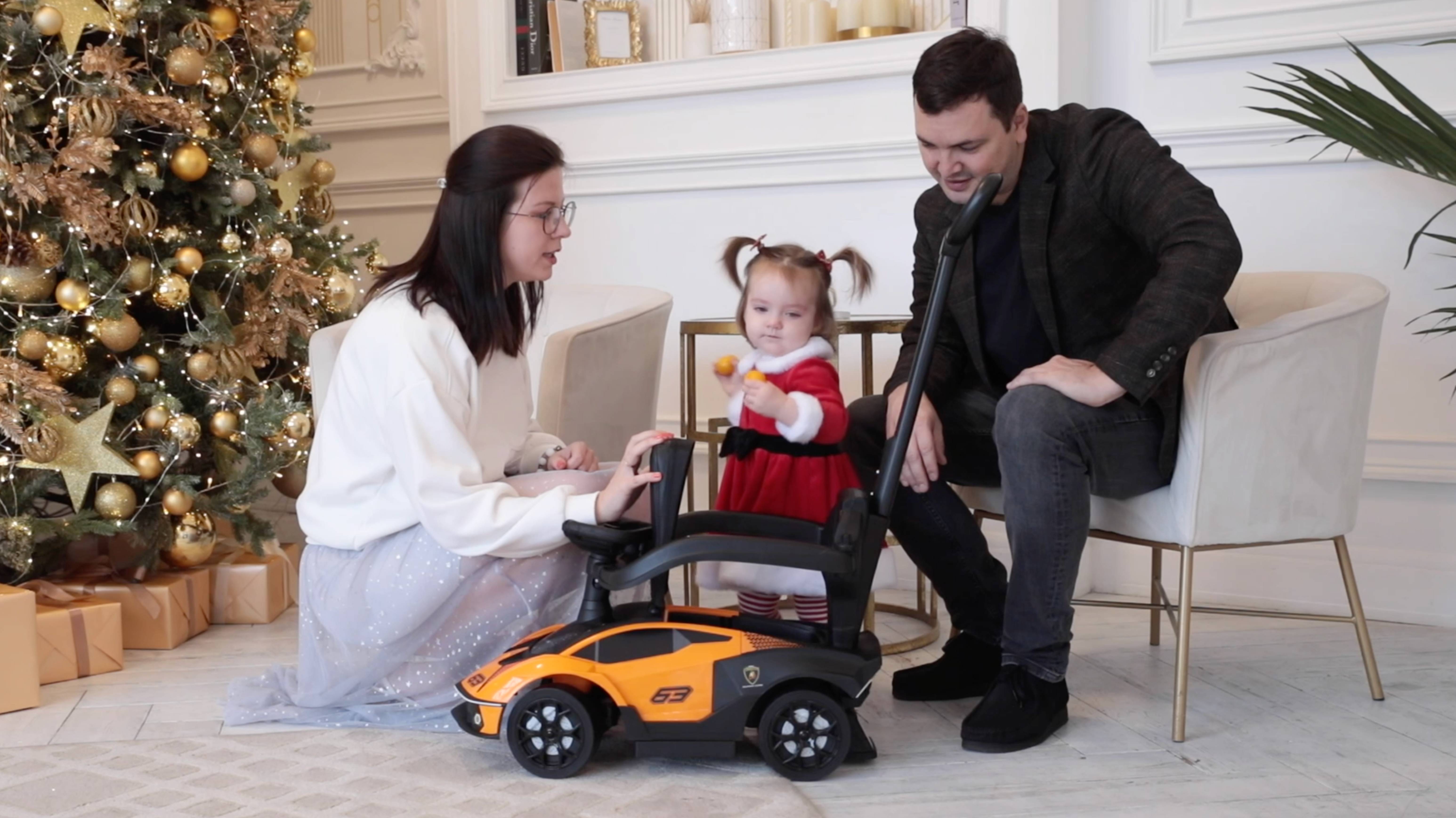 Пушкар - каталка Lamborghini, Babycare_пол_ёлочку