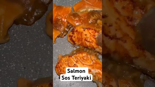 Teriyaki Sauce Salmon 😋😋 #videoshort #food #masaksimple #salmon #cooking #masakanrumahan #shots