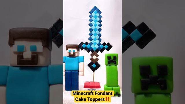 Minecraft Fondant Cake Topper