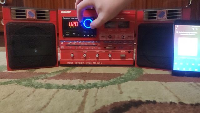 Магнитофон Томь RTR-209S Mp3 USB Bluetooth Aux