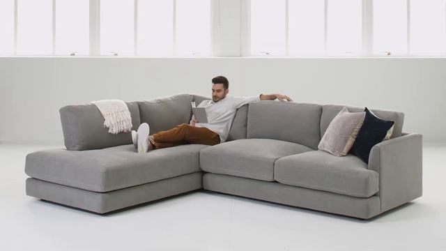 Madrid угловой серый велюр от фабрики Aurum home