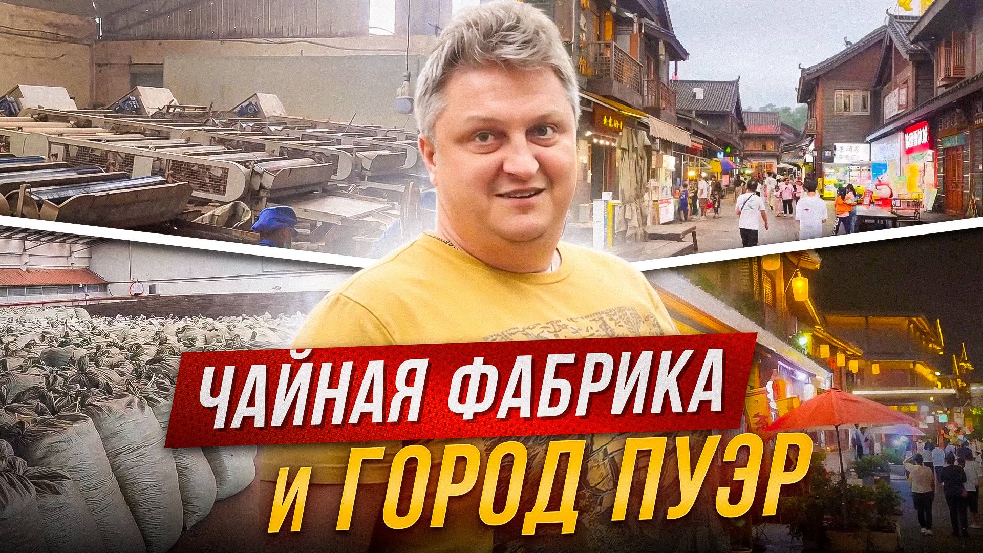 Чайная фабрика в городе Пуэр