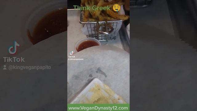 VEGAN OPTION FROM THINK GREEK.🌯🧆😍🤤
