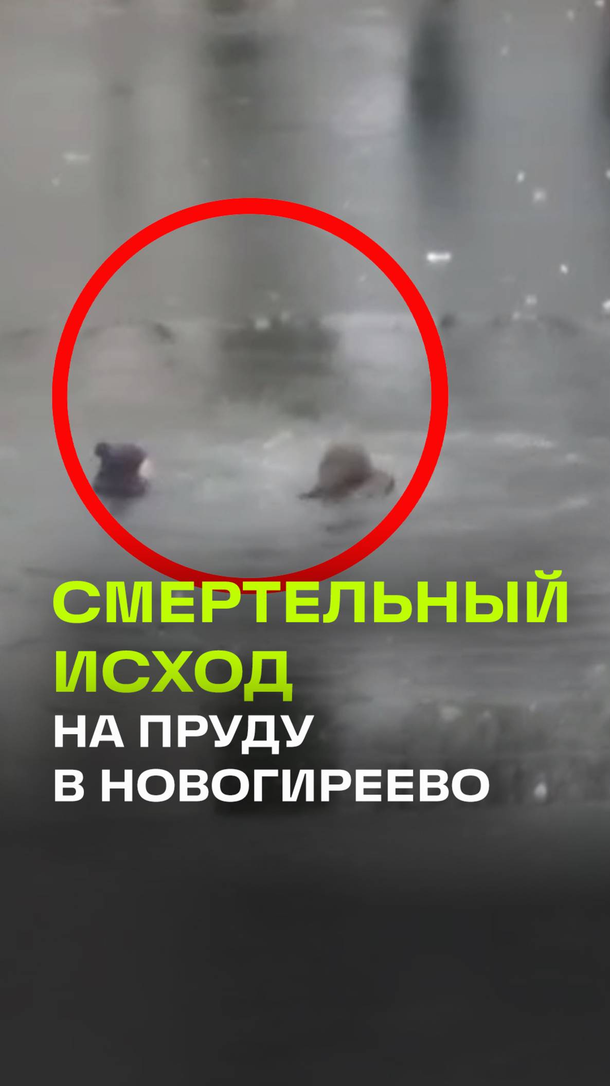 Жутковатый заплыв в Новогиреево: двое мужчин провалились под лед. Один из них погиб