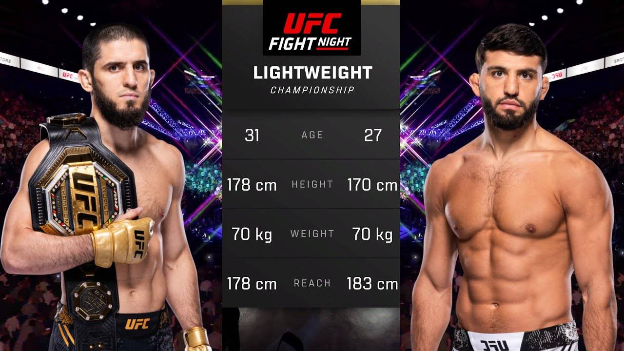 Ислам Махачев против Армана Царукяна Полный бой - UFC 5
