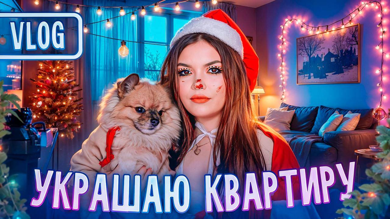 УКРАШАЮ КВАРТИРУ _ НОВОГОДНИЙ ШОППИНГ _ vlogmas\Елена райтман