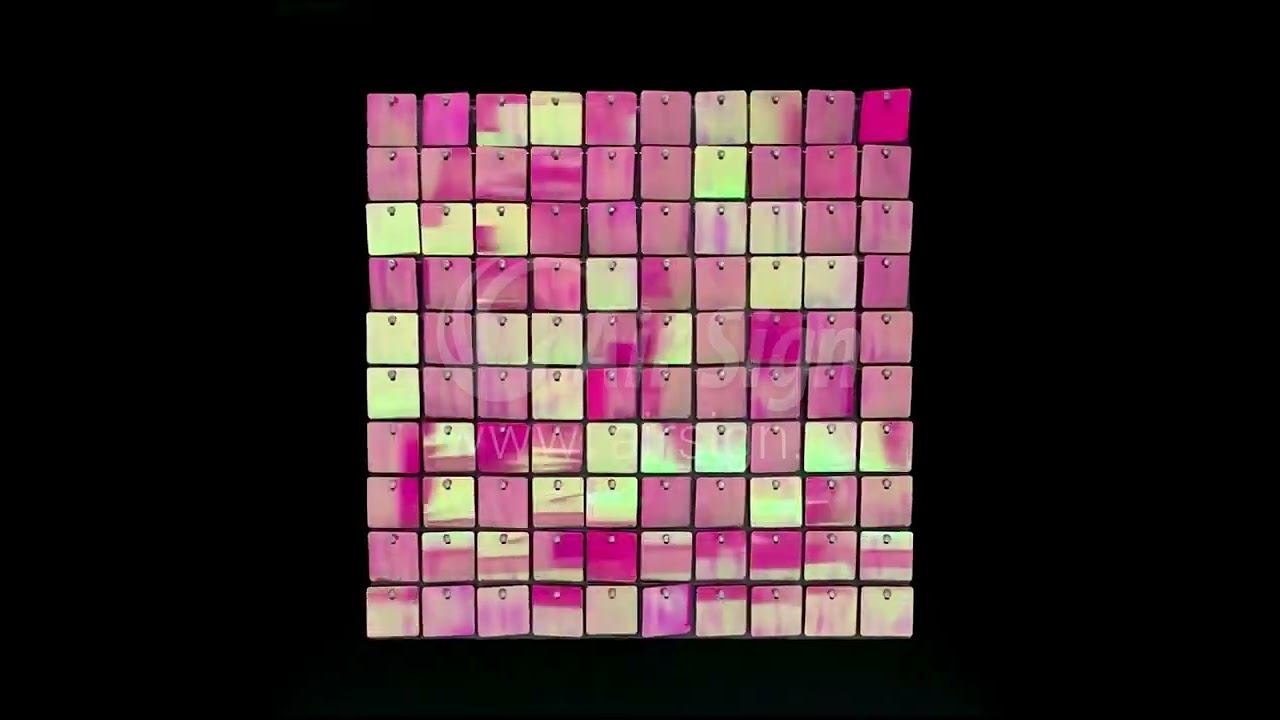 PI 28 Хамелеон малиновый. Панель с пайетками Air Sign.