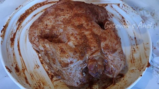 Цыплёнок табака в духовке.Казакша рецепт.