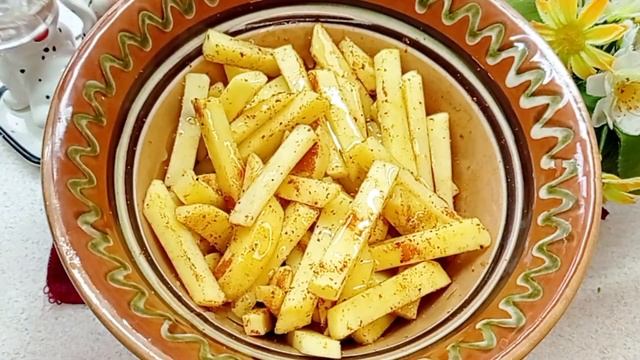 Картошка-фри по-домашнему в аэрогриле.Замена обычной жареной картошке.