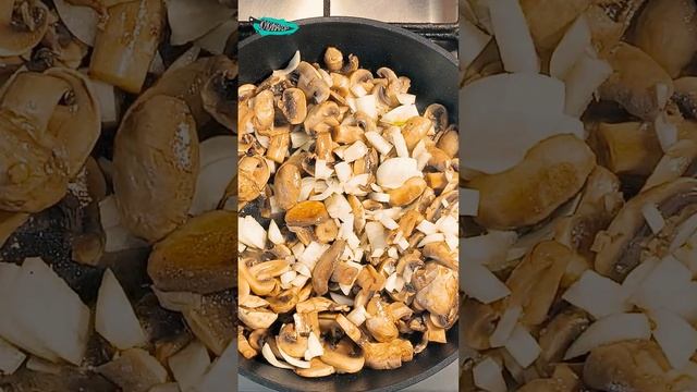 Жареные грибы со сметаной. Шампиньоны жареные! #вкусно #готовим #кулинария #готовимдома #рецепты