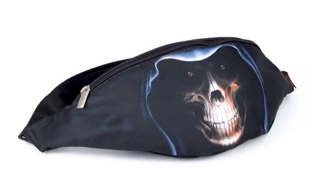 Мужская поясная сумка с авторским рисунком