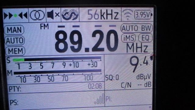 [Tropo[  89.2  v  Jouluradio (Porvoo/Järnböle)(Finland)(Uusimaa)~253 km  256° 120 m  0.2 kW(ERP)