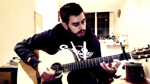 Acoustics.on the guitar