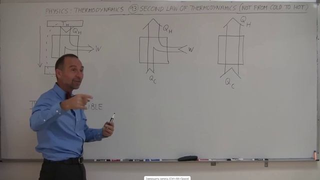 Эффективность тепловых двигателей (3 из 14) Второй закон термодинамики (Не от холодного к горячему)