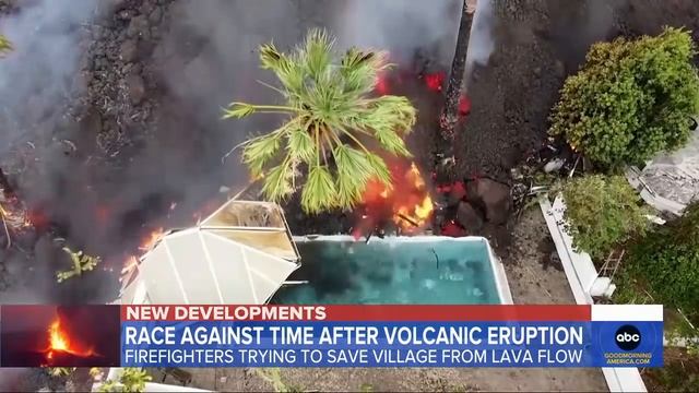 La Palma volcano eruption threatens to destroy more homes l GMA
