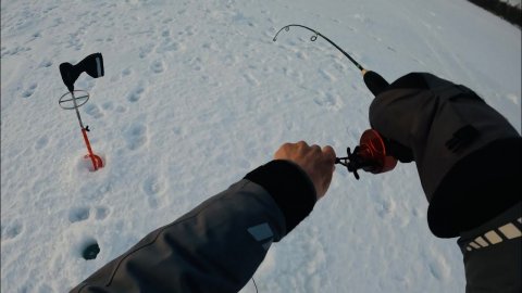 ЛОВЛЯ СУДАКА НА ВИБЫ СО ЛЬДА. ВЕСНА. РЕВАНШ) Подобрал для себя комфортную палитру на ПРАКТИК 8.