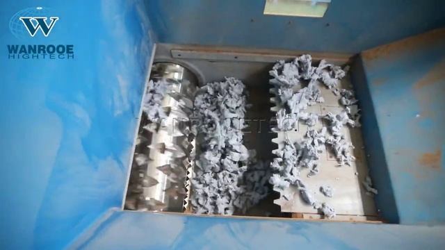 Одновальный шредер для измельчения войлочной доски