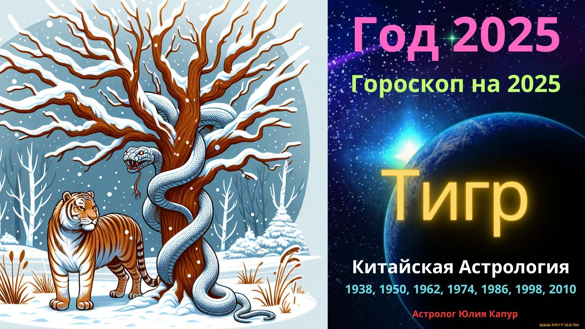 Тигр! Гороскоп на 2025 год! от Юлии Капур