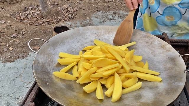 Sacda Kartof Qızartması bişirdik