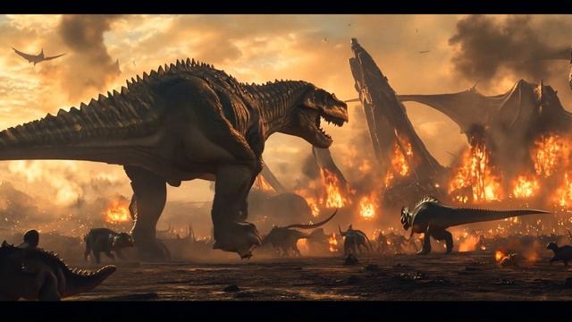 JURASSIC SPACE GALACTIC DINOSAUR BATTLE   A Sci-fi AI Short Film   Runway Gen-3