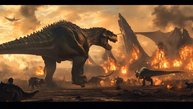 JURASSIC SPACE GALACTIC DINOSAUR BATTLE A Sci-fi AI Short Film Runway Gen-3