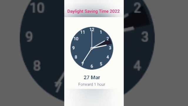 daylight saving time 2022