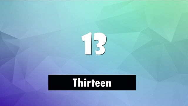 numbers 1-20